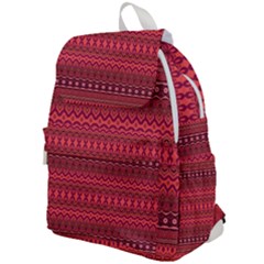 Boho Bittersweet Pink  Top Flap Backpack by SpinnyChairDesigns
