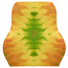 Lemon Lime Tie Dye Car Seat Back Cushion  by SpinnyChairDesigns
