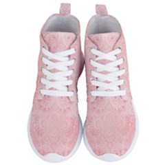 Pretty Pink Spirals Women s Lightweight High Top Sneakers by SpinnyChairDesigns