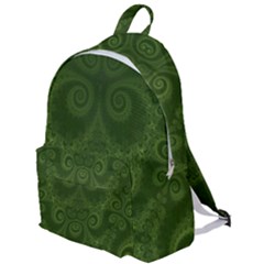 Forest Green Spirals The Plain Backpack by SpinnyChairDesigns