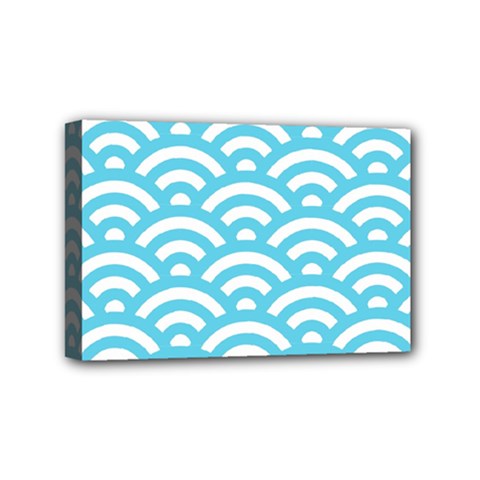 Waves Mini Canvas 6  X 4  (stretched) by Sobalvarro