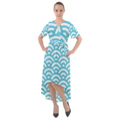 Waves Front Wrap High Low Dress by Sobalvarro