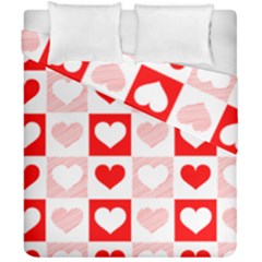 Hearts  Duvet Cover Double Side (california King Size) by Sobalvarro