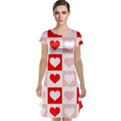 Hearts  Cap Sleeve Nightdress by Sobalvarro