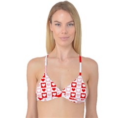 Hearts  Reversible Tri Bikini Top by Sobalvarro