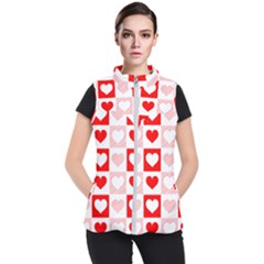 Hearts  Women s Puffer Vest by Sobalvarro