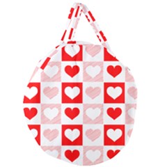 Hearts  Giant Round Zipper Tote by Sobalvarro