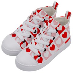 Hearts  Kids  Mid-top Canvas Sneakers by Sobalvarro