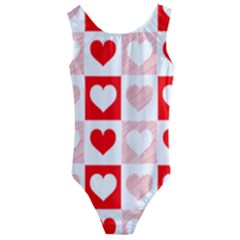 Hearts  Kids  Cut-out Back One Piece Swimsuit by Sobalvarro