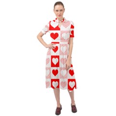 Hearts  Keyhole Neckline Chiffon Dress by Sobalvarro