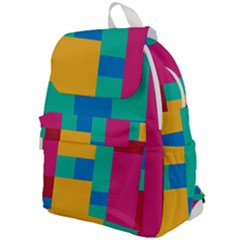 Squares  Top Flap Backpack by Sobalvarro