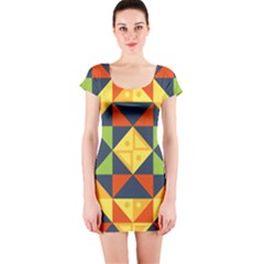 Africa  Short Sleeve Bodycon Dress by Sobalvarro