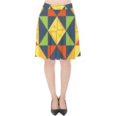 Africa  Velvet High Waist Skirt by Sobalvarro