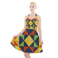 Africa  Halter Party Swing Dress  by Sobalvarro