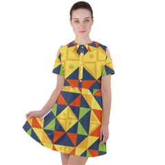 Africa  Short Sleeve Shoulder Cut Out Dress  by Sobalvarro