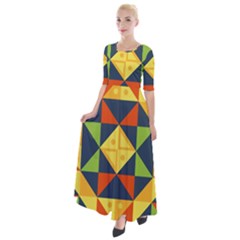 Africa  Half Sleeves Maxi Dress by Sobalvarro
