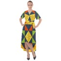 Africa  Front Wrap High Low Dress View1