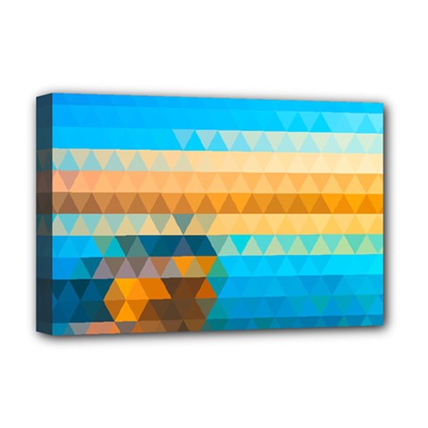 Mosaic  Deluxe Canvas 18  X 12  (stretched) by Sobalvarro