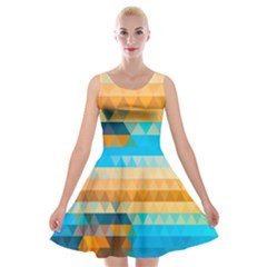 Mosaic  Velvet Skater Dress by Sobalvarro