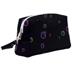 Bubble In Dark Wristlet Pouch Bag (large) by Sabelacarlos