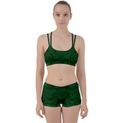 Emerald Green Spirals Perfect Fit Gym Set by SpinnyChairDesigns