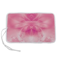 Pink Floral Pattern Pen Storage Case (m) by SpinnyChairDesigns