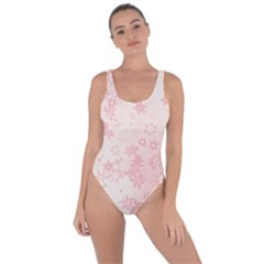 Baby Pink Floral Print Bring Sexy Back Swimsuit by SpinnyChairDesigns