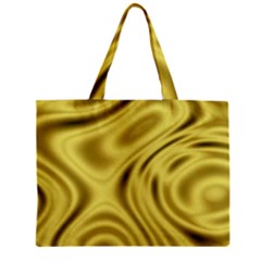 Golden Wave Zipper Mini Tote Bag by Sabelacarlos