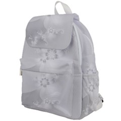 Wedding White Floral Print Top Flap Backpack by SpinnyChairDesigns