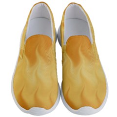 Gold Flame Ombre Men s Lightweight Slip Ons by SpinnyChairDesigns