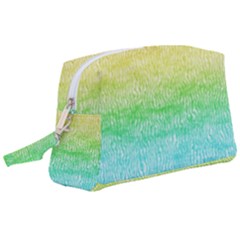 Rainbow Ombre Texture Wristlet Pouch Bag (large) by SpinnyChairDesigns