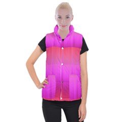 Fuchsia Ombre Color  Women s Button Up Vest by SpinnyChairDesigns