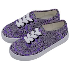 Floral Wreaths In The Beautiful Nature Mandala Kids  Classic Low Top Sneakers by pepitasart