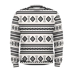 Black And White Aztec Men s Sweatshirt by tmsartbazaar