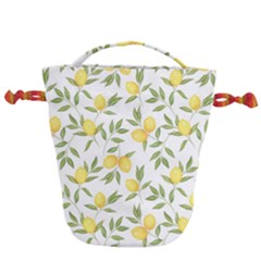 Lemons Drawstring Bucket Bag by Angelandspot