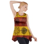 Autumn Leaves Colorful Nature Side Drop Tank Tunic