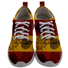 Autumn Leaves Colorful Nature Mens Athletic Shoes by Mariart