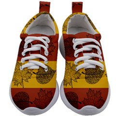 Autumn Leaves Colorful Nature Kids Athletic Shoes by Mariart