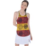 Autumn Leaves Colorful Nature Racer Back Mesh Tank Top