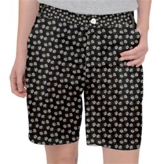 Daisy Black Pocket Shorts by snowwhitegirl