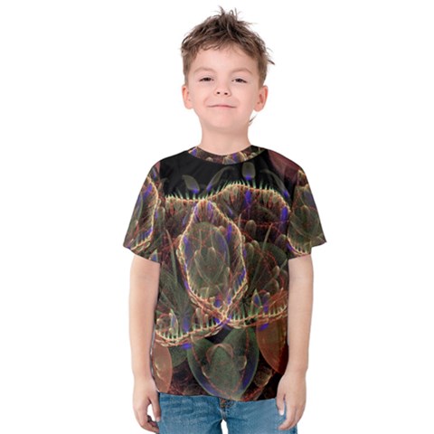 Fractal Geometry Kids  Cotton Tee by Sparkle