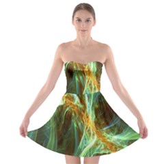 Abstract Illusion Strapless Bra Top Dress by Sparkle