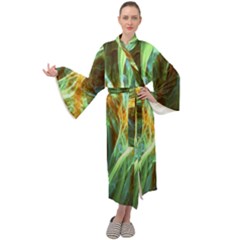Abstract Illusion Maxi Velour Kimono by Sparkle