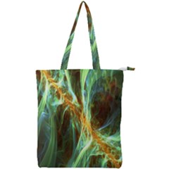 Abstract Illusion Double Zip Up Tote Bag by Sparkle