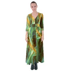 Abstract Illusion Button Up Maxi Dress by Sparkle