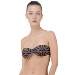 Aztec Multicolor Mandala Classic Bandeau Bikini Top  by tmsartbazaar