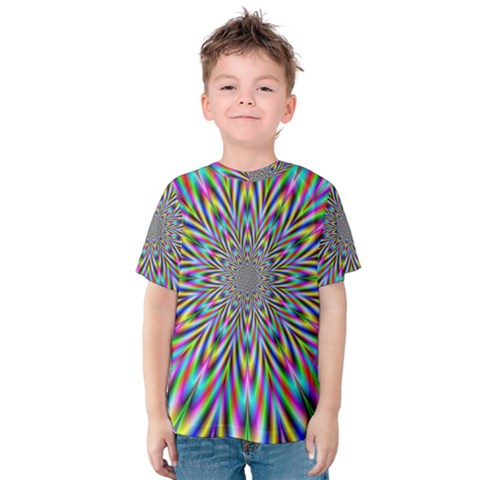 Psychedelic Wormhole Kids  Cotton Tee by Filthyphil