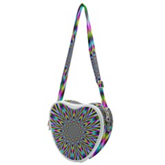 Psychedelic Wormhole Heart Shoulder Bag by Filthyphil