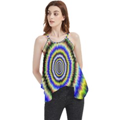 Psychedelic Blackhole Flowy Camisole Tank Top by Filthyphil