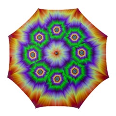 Psychedelic Trance Golf Umbrellas by Filthyphil